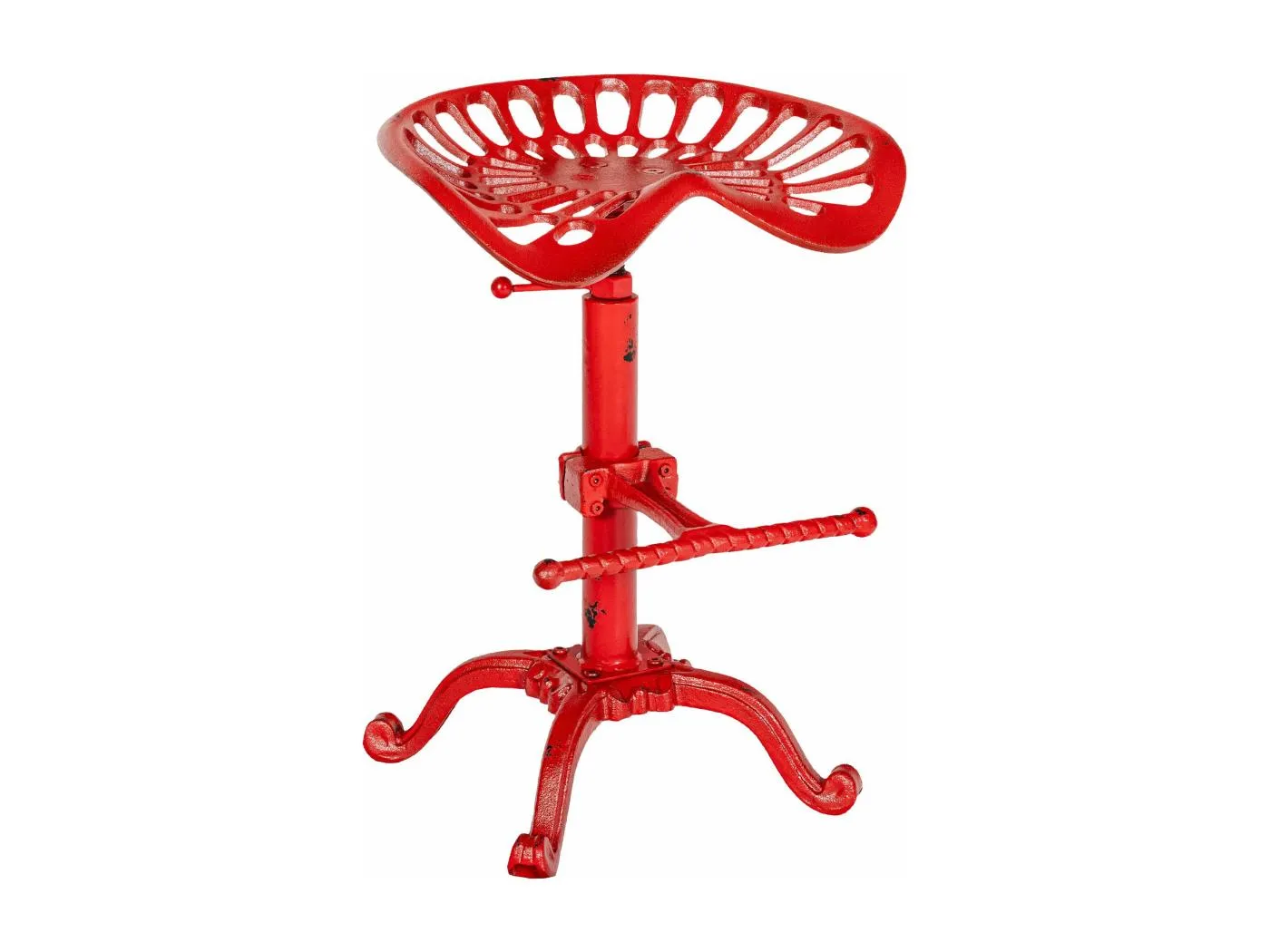 Barhocker - Metall & schwarz - rot - Butch