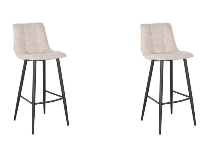 Barhocker Jelt - Natur Boucle - 42x46x105 cm - 2er-Set