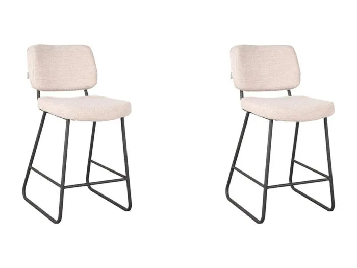 Barhocker Noah - Natur - Teddy - 48x61x94 cm - 2er-Set