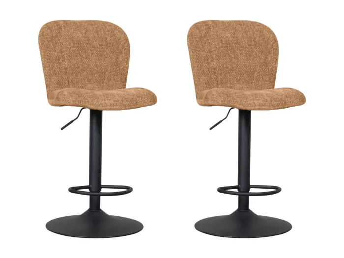 Barhocker Vino - Cognac - Elite - Gasdruckfeder - 2er Set