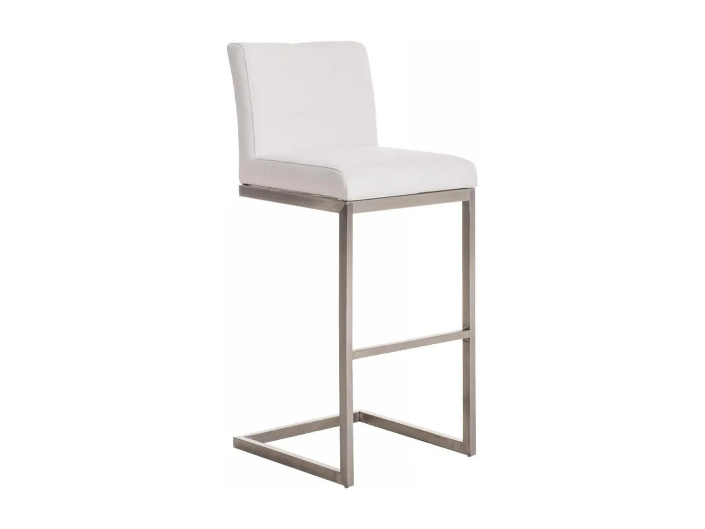 Barhocker - Stoff - weiß - Paros