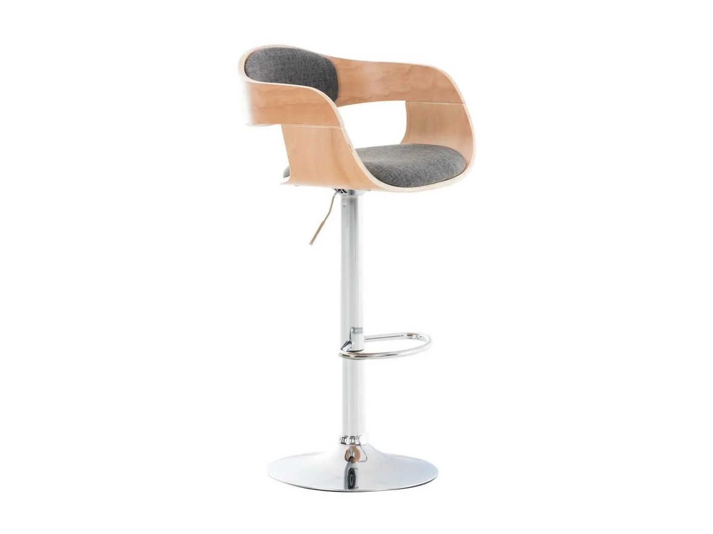 Barhocker - Stoff - natura/hellgrau - Kingston