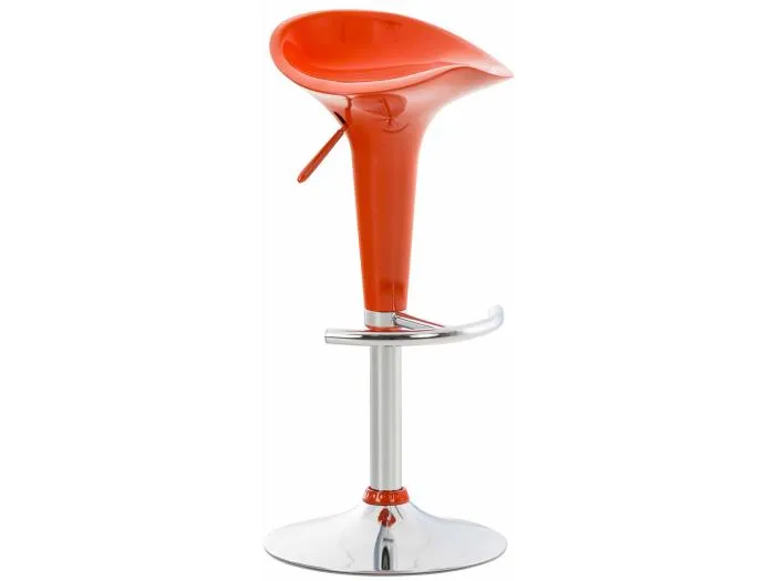 Barhocker - Kunststoff - orange - Saddle