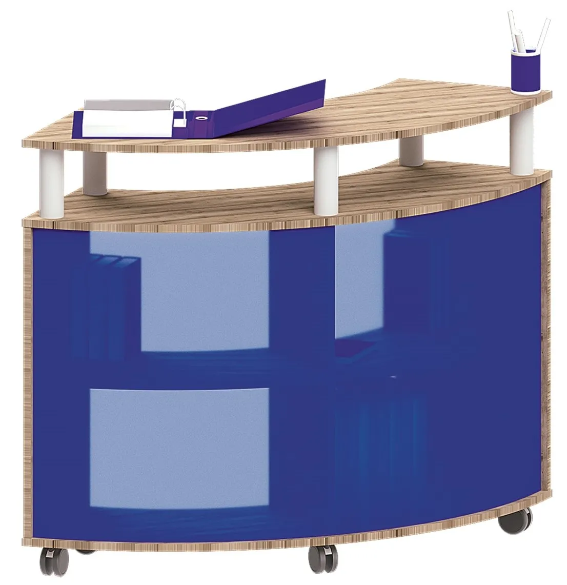 Marlower Möbel Empfangstheke “Marlow”, Frontblende aus Acrylglas