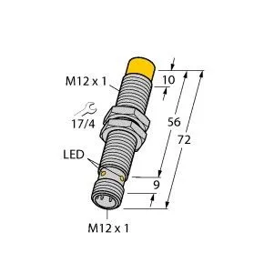 Turck Ni8 U M12 Ee Ap6 X H1141 Induktiver Sensor Nicht Bündig Pnp Schließer B-Ware