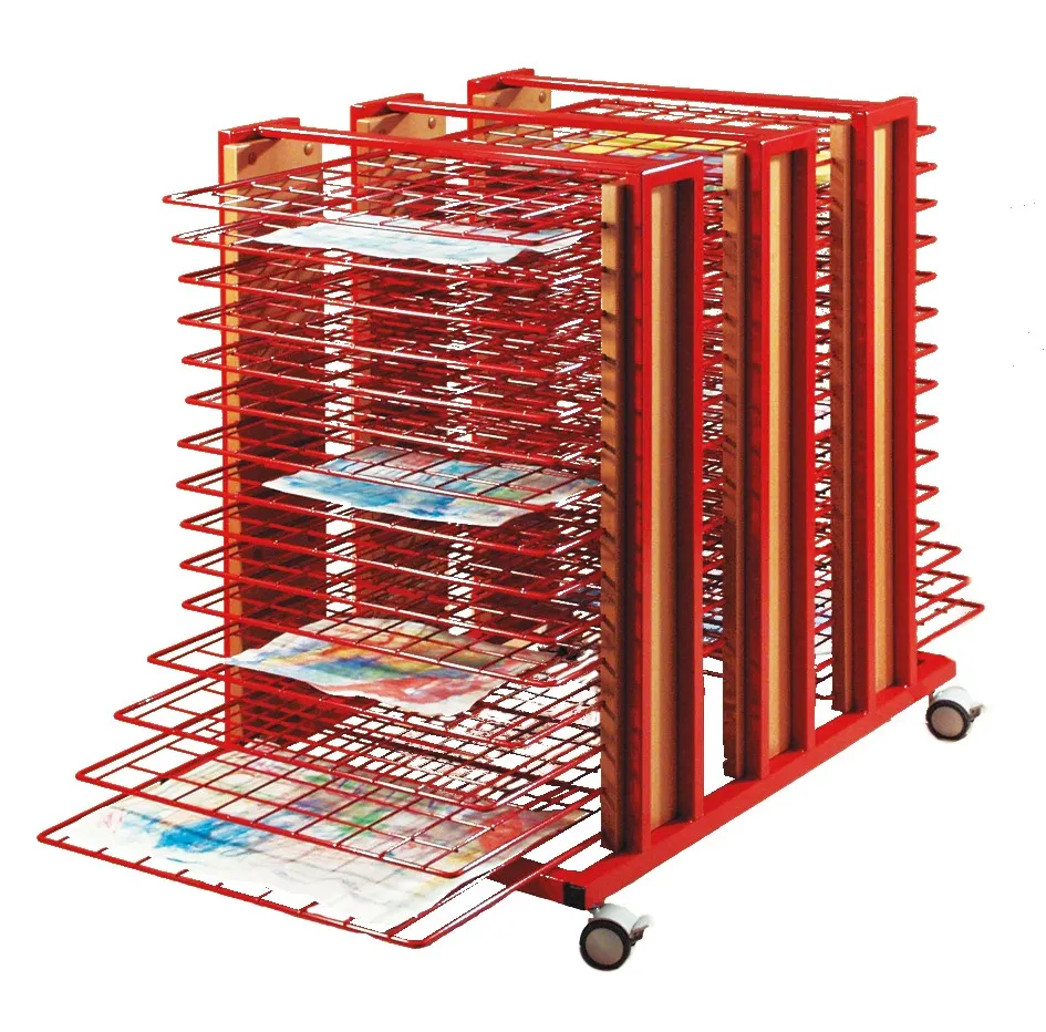 Großer Trockenwagen mit 30 Ablagen bis DIN A2