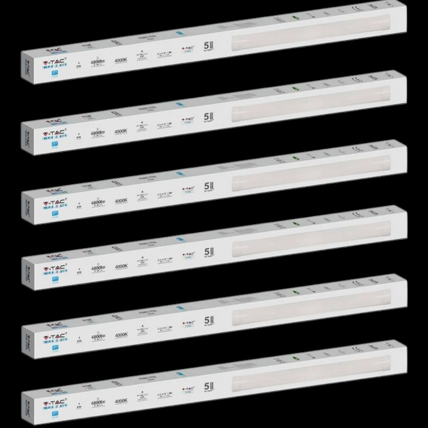 V Tac Vt 8 40 N 40 W Led Unterbauleuchte Unterbaulampe Leuchte Led 6 Stück B-Ware