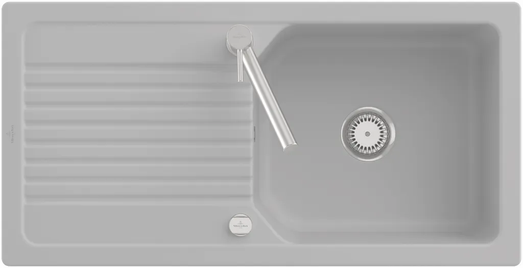 Villeroy & Boch flächenbündiges Küchenspülbecken „Linara“ 60 flat 980 × 490 × 200 mm in Ivory