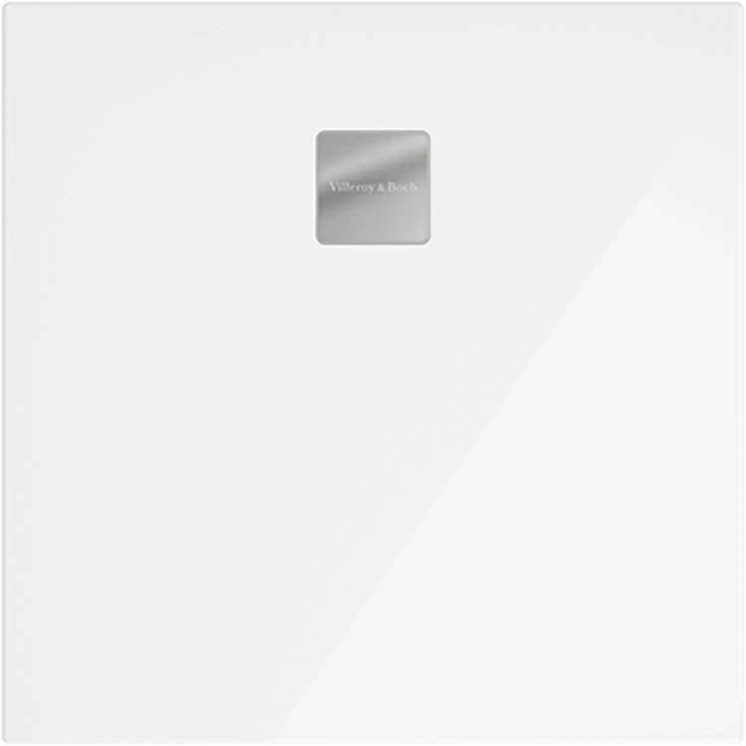 Villeroy & Boch quadrat Duschwanne Flächenbündiger Einbau „Newo“ 80 × 80 cm ohne Oberflächenbeschichtung, in Weiß Alpin