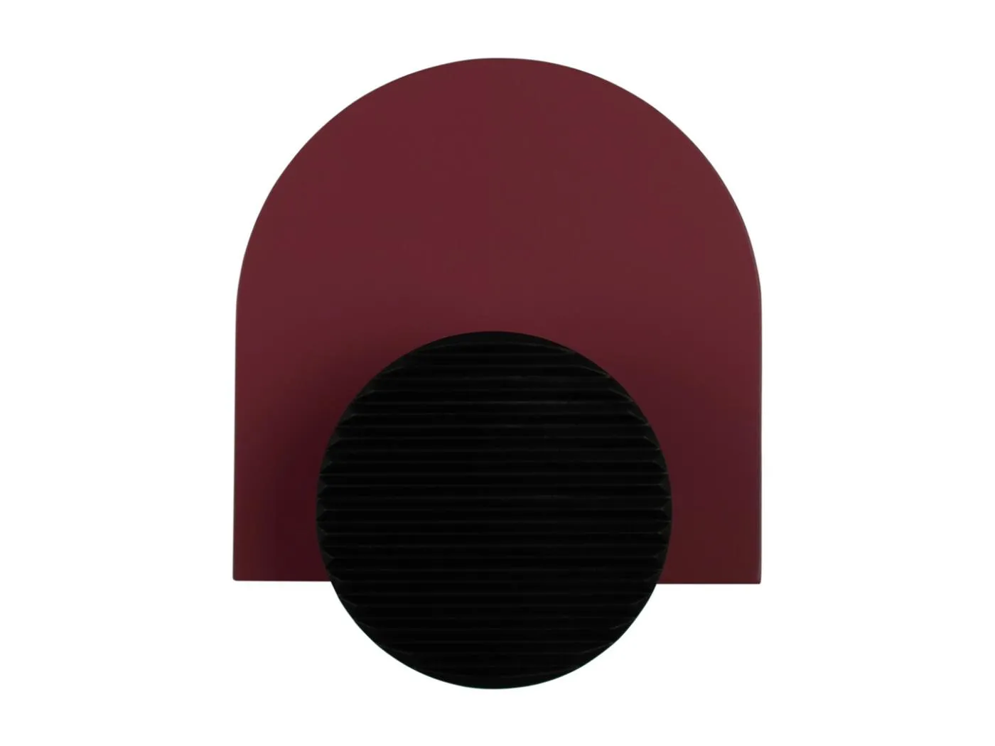 Kleiderbügel mit Einzelknopf - Roter Ocker