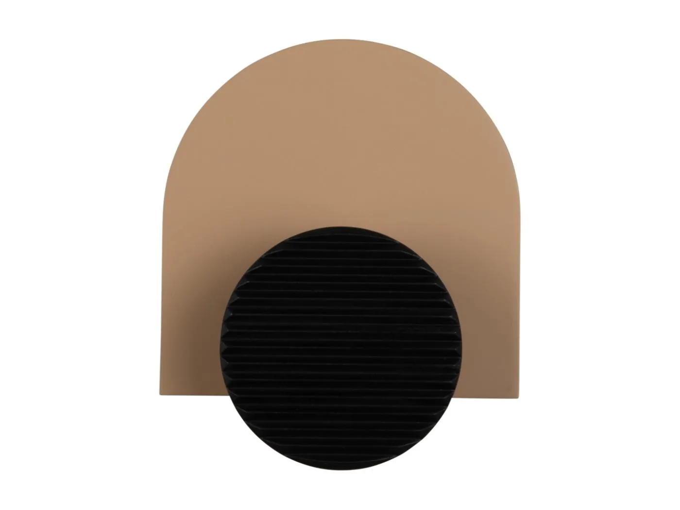 Kleiderbügel mit Einzelknopf - Zartes Braun