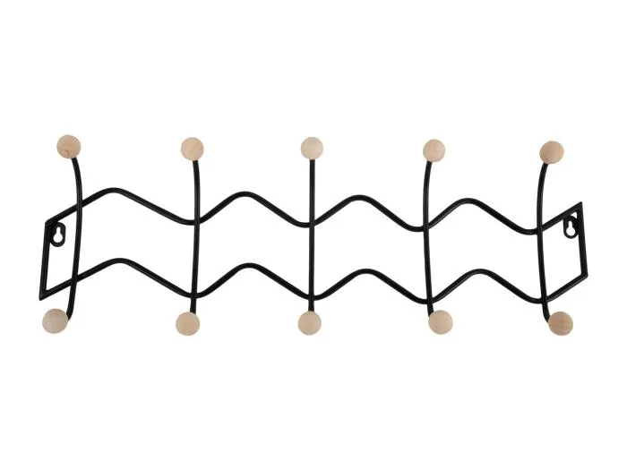 Garderobenständer Zig Zag - Schwarz