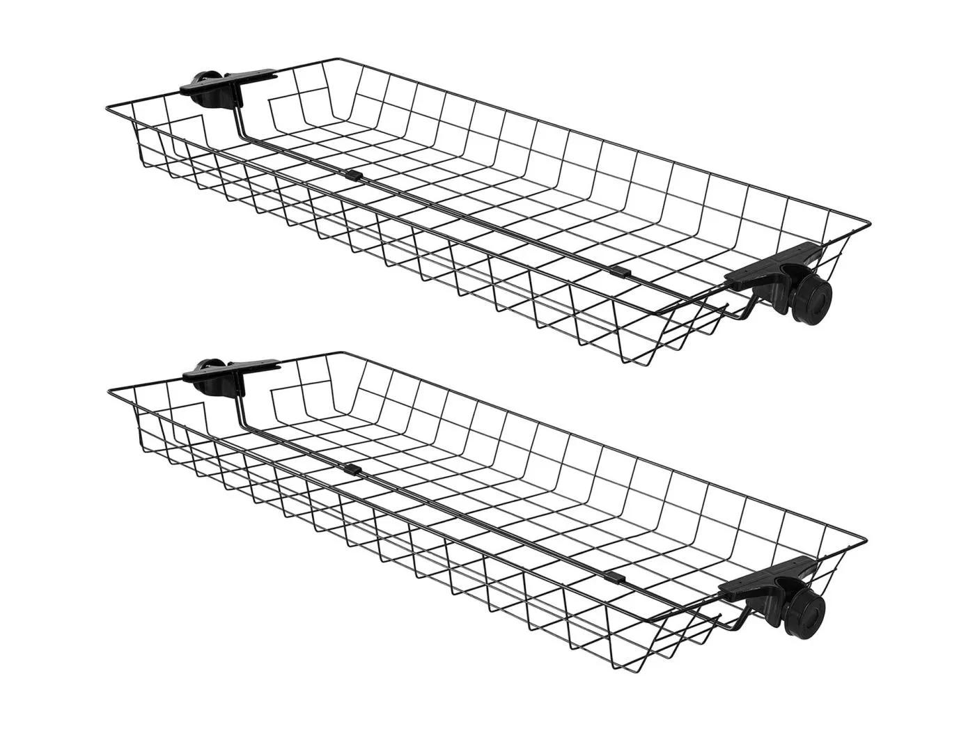 Aufbewahrungskörbe FRG34-P02 83 x 8 x 38 cm Schwarz