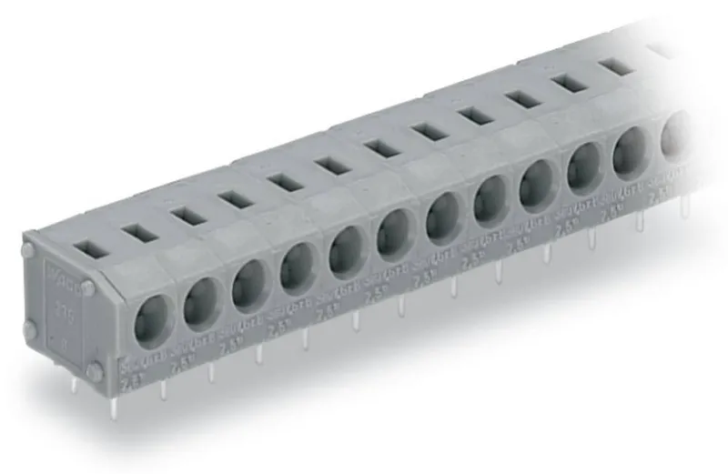 Wago 235 402 Federkraftklemmblock 1.50 Mm² Polzahl 2 Grau Printklemmen Klemme B-Ware