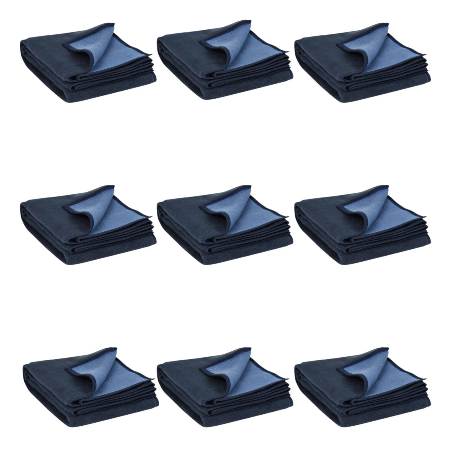 Söhngen Wolldecke Kuscheldecke Wendedecke Tagesdecke Decke Dunkelblau 9 Stück B-Ware